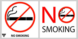 The sign is prohibited smoking